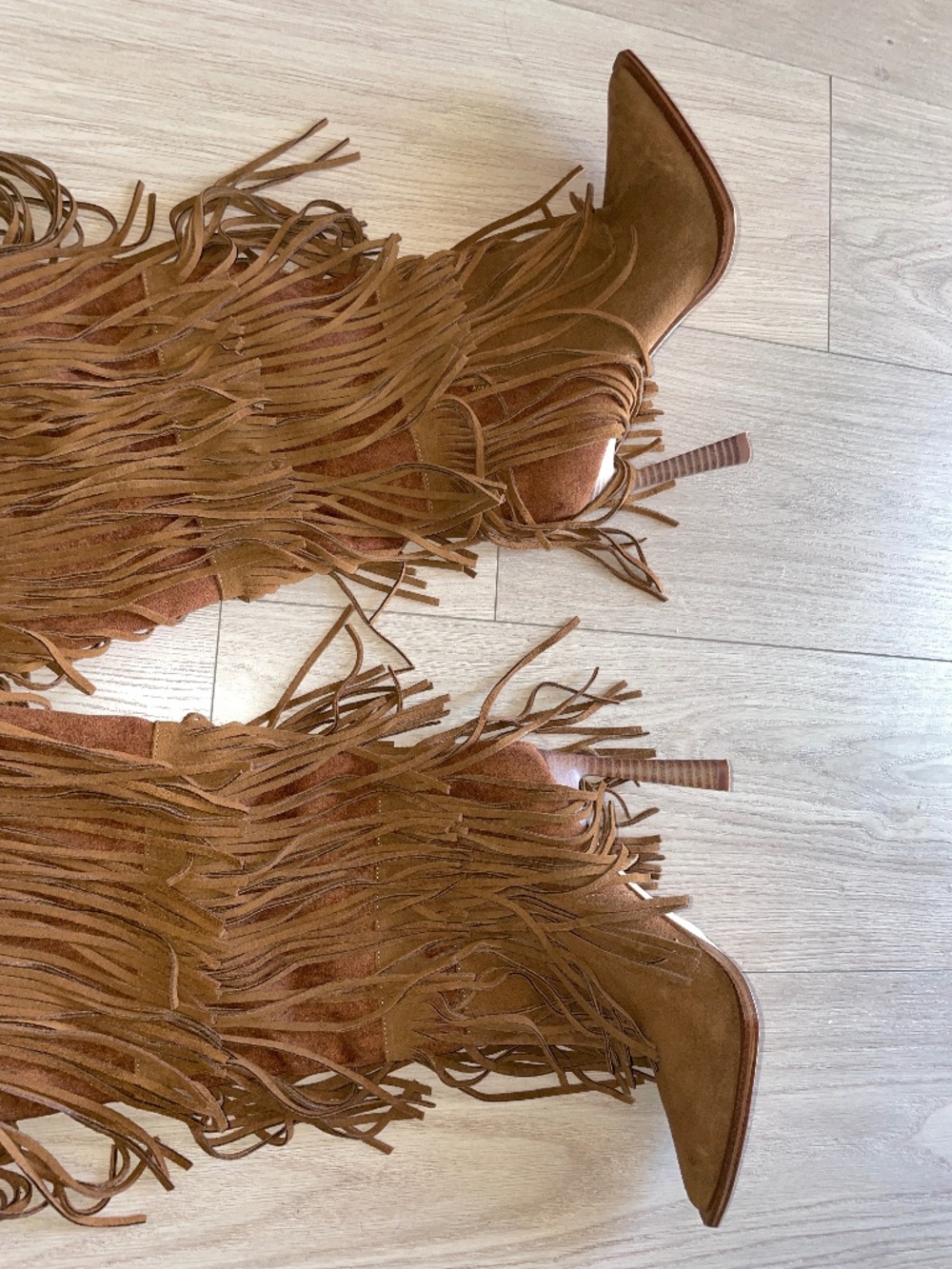 STEVE MADDEN -  KINZEE FRINGE CHESTNUT SUEDE - Picture 3 of 10